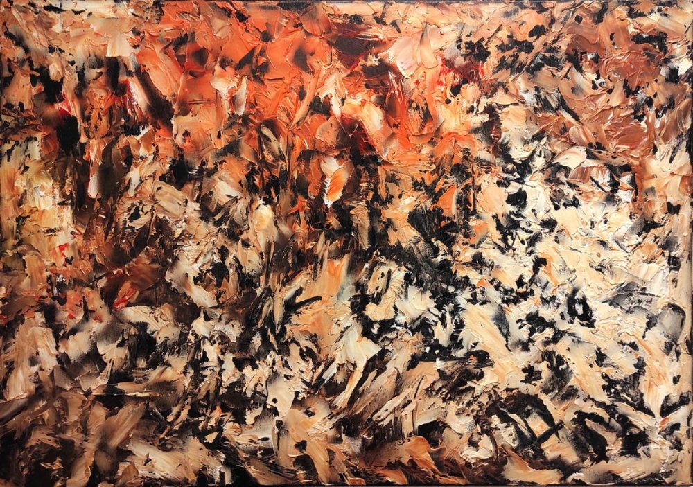 ORANŽOVÁ-BÉŽOVÁ-ČERNÁ